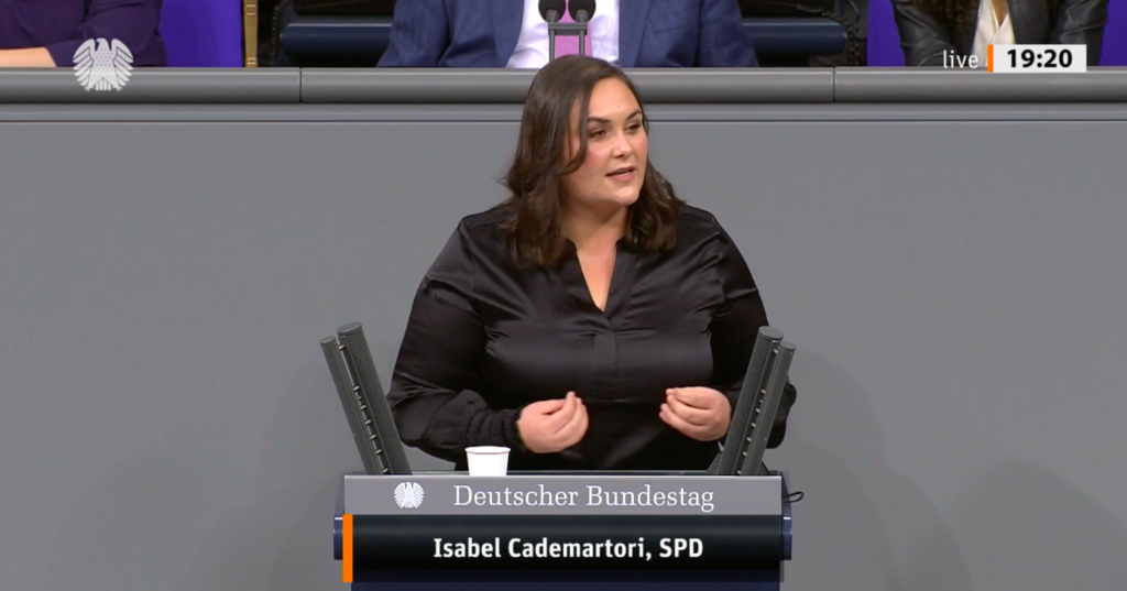 Erste Rede im Bundestag